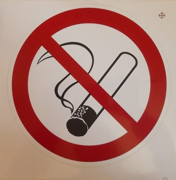 Verbotszeichen: Rauchen verboten, Folie