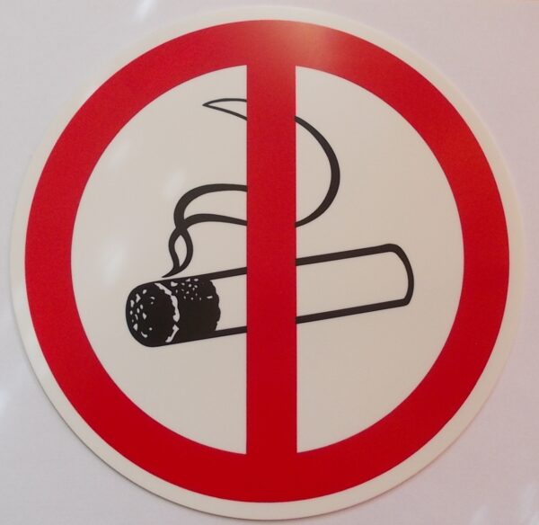Verbotszeichen: Rauchen verboten, Kunststoff