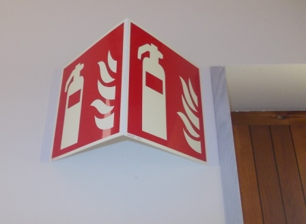 Hinweisschild Feuerlöscher "Winkelschild"