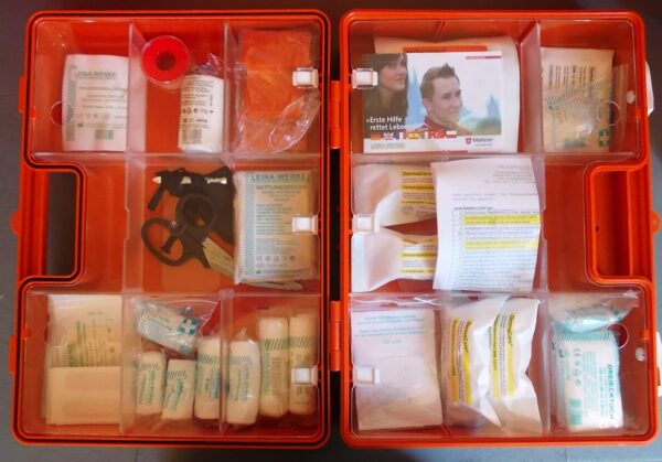 Erste-Hilfe-Koffer Gr. 3 orange Typ 1 - Sterilteile lange Haltbarkeit