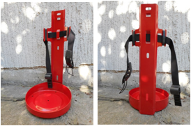 KFZ & Schiffshalter für Feuerlöscher bis 190 mm Ø