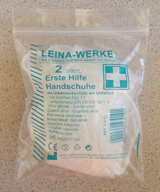 Vinyl Schutzhandschuhe 2 Stk.