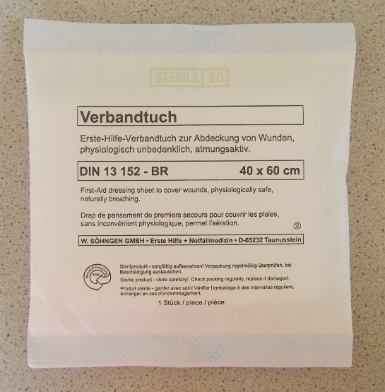Verbandtuch - Ablaufdatum 2045