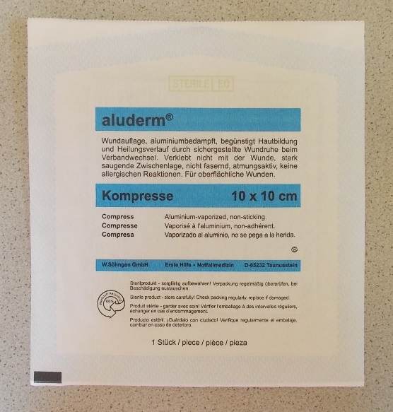 sterile Wundkompresse - Ablaufdatum 2045