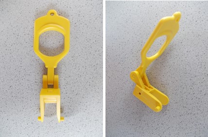 Sicherungshebel gelb für Druckhebelamatur Vulkan