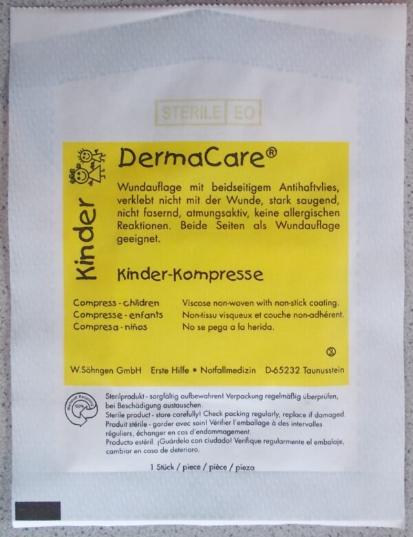 Kinder-Kompresse einzeln 6 x 6 cm