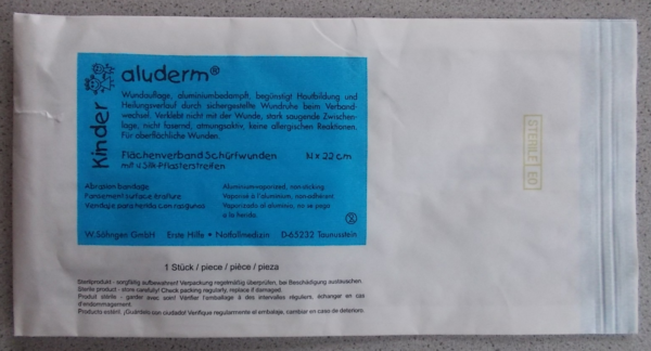 Kinder-Flächenverband Schürfwunden