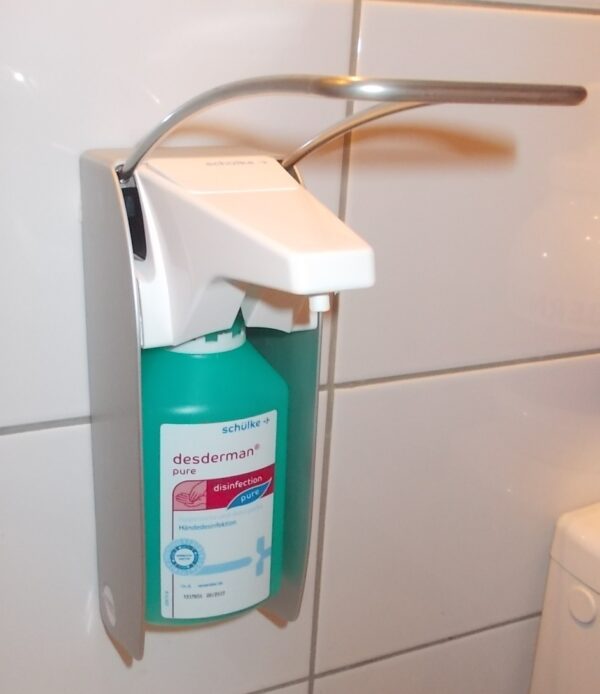 Wandspender für Händedesinfektion und Flüssigseife, für 500 ml Flaschen