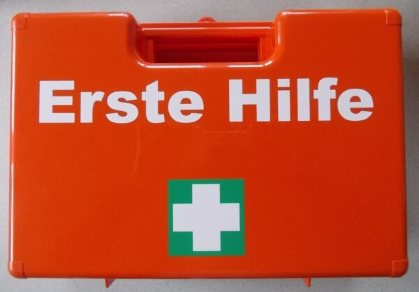 Erste-Hilfe-Koffer Größe 1 orange leer