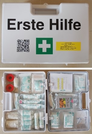 Erste Hilfe Koffer Gr. 2, Typ 1, WEISS, länger Haltbar