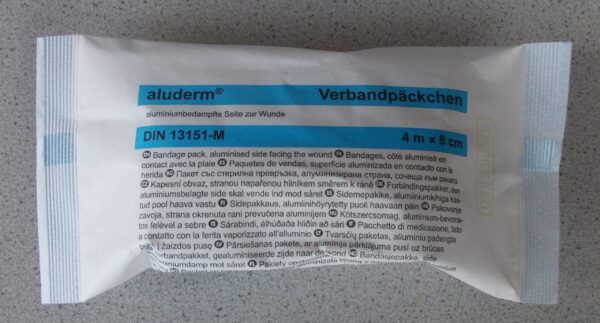 Verbandspäckchen steril mittel 8 x 10 cm - Ablaufdatum 2045