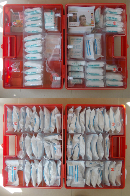 Erste Hilfe Ausstattung für Reisebuss mit 58 Sitzplätzen