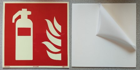Hinweisschild Feuerlöscher, Kunststoff, selbstklebend