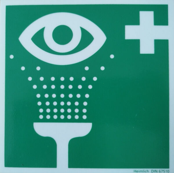 Hinweisschild Augenspüleinrichtung klein