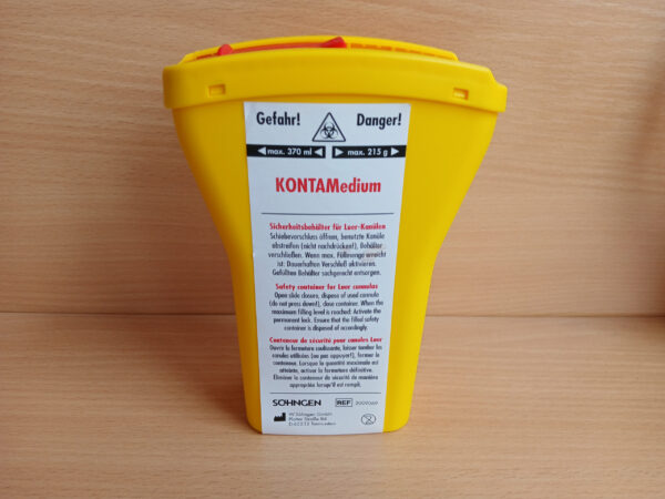 Sicherheitsbehälter für Spritzen und Kanüllen