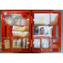 Erste Hilfe Koffer Gr. 2 orange Typ 1 - Sterilteile Ablaufdatum 2044