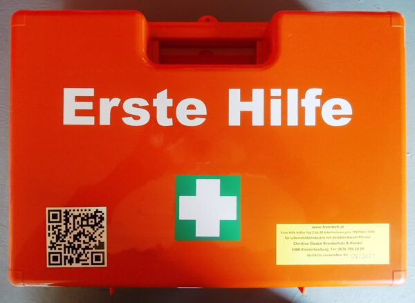 Erste Hilfe Koffer Größe 2 ÖNORM Z1020-2025 Gastro - Sterilteile 2045